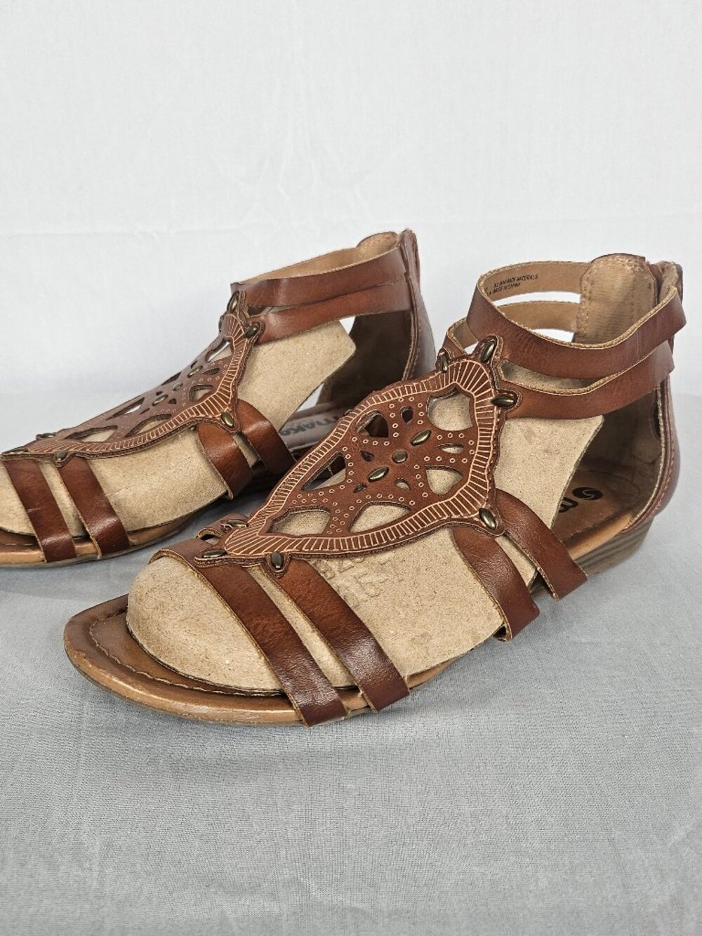 Makalu California | Gladiator Sandals | Boho Strappy | Brown | Size 6